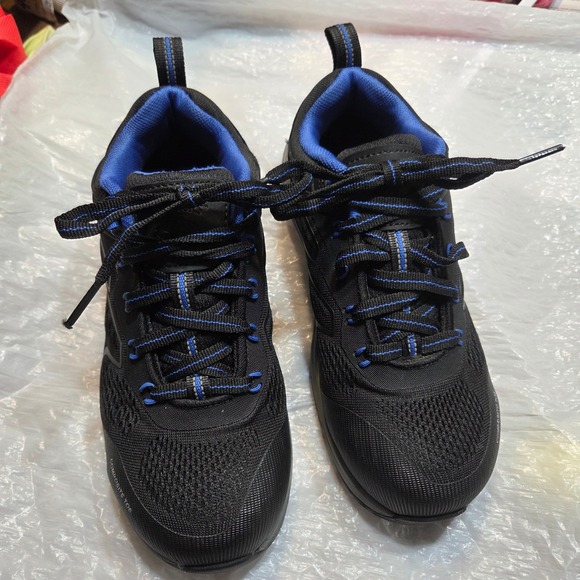 Herman Survivors Size 6 Ladies‎ Composite Toe Work Safety Work Shoes Black Blue - Picture 1 of 6